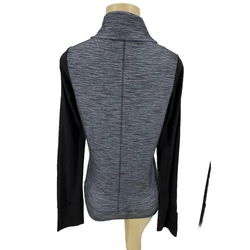 Lululemon Size 6 Jacket Daily Yoga Denim Polar Haze Black Style W4A54S